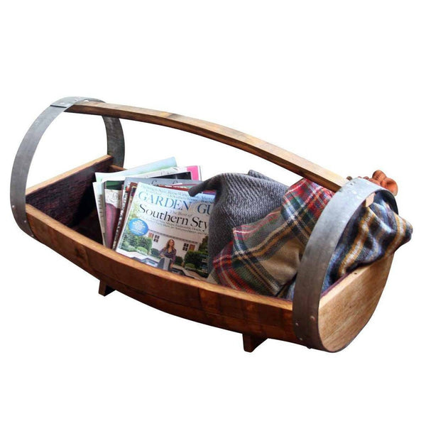 Wine Barrel Cradle Basket