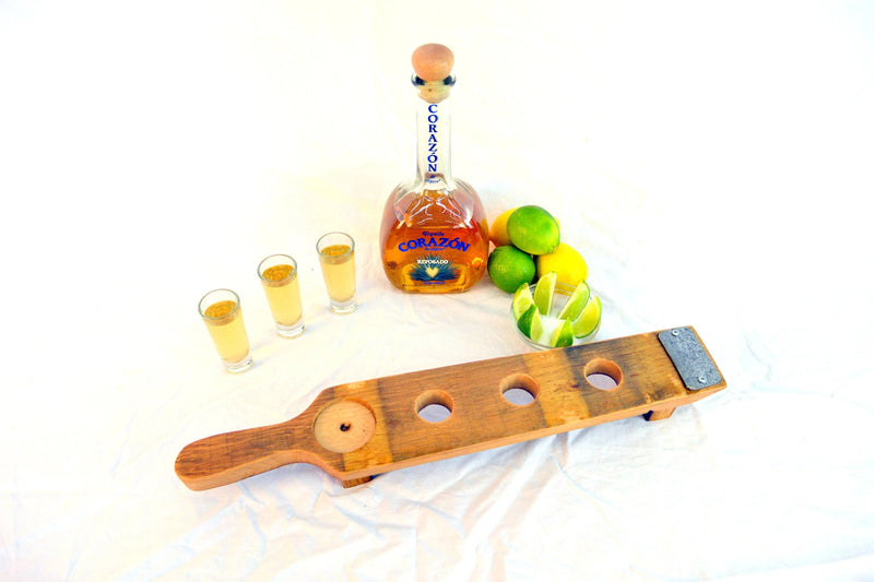 Wine Barrel Tequila Serving Tray