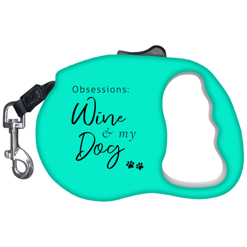 Pet Accessories - Obsessions: Wine & My Dog - Retractable Dog Leash
