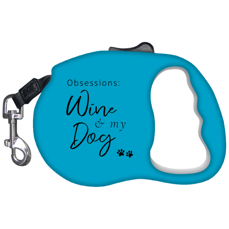 Pet Accessories - Obsessions: Wine & My Dog - Retractable Dog Leash