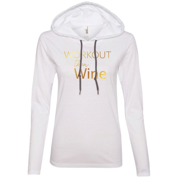T-Shirts - Workout Then Wine - T-Shirt Hoodie